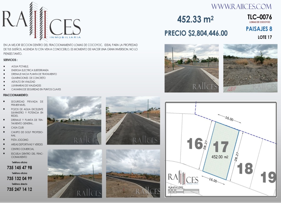 Lomas de Cocoyoc, Morelos, ,Terreno,For Sale,Lomas de Cocoyoc,1085